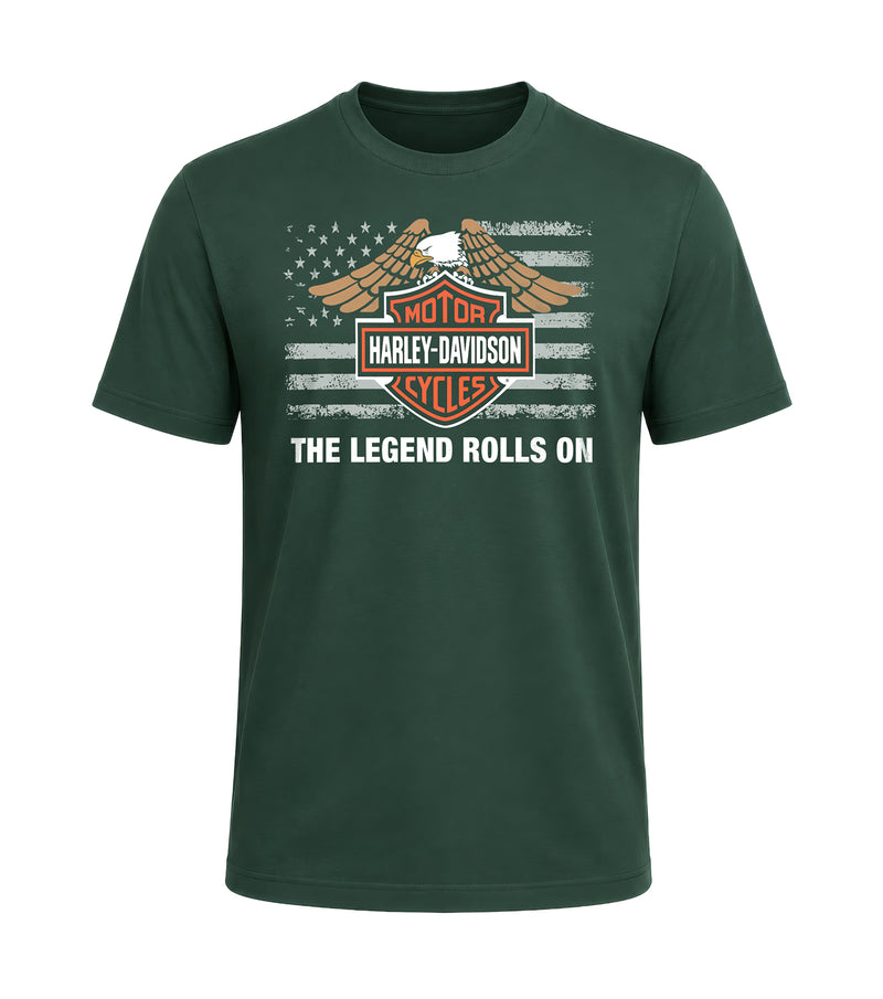 Load image into Gallery viewer, The Legend Rolls On, Overseas Military Tour T-Shirt
