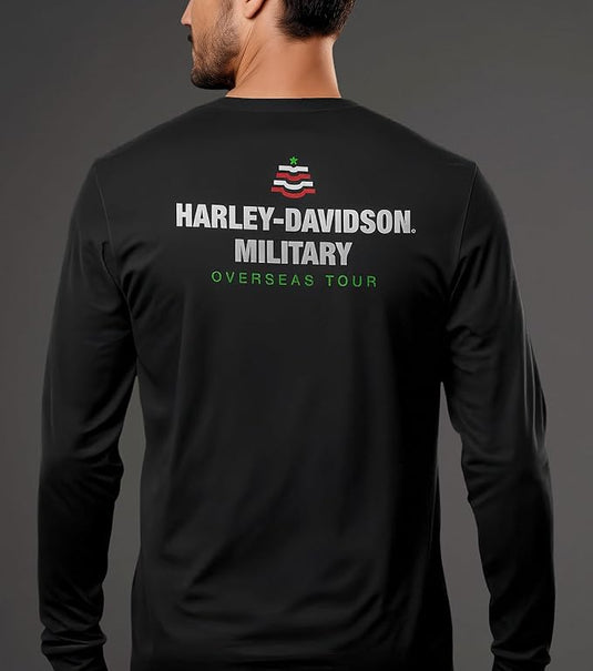 Custom Harley Christmas Lights Long Sleeve T-Shirt