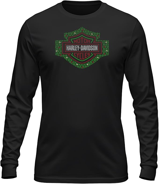 Load image into Gallery viewer, Custom Harley Christmas Lights Long Sleeve T-Shirt
