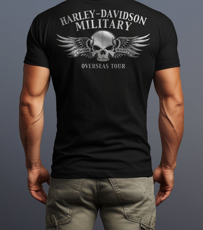Load image into Gallery viewer, Harley-Davidson Military Dog Tags Overseas Tour Tee
