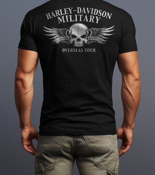 Harley-Davidson Military Dog Tags Overseas Tour Tee