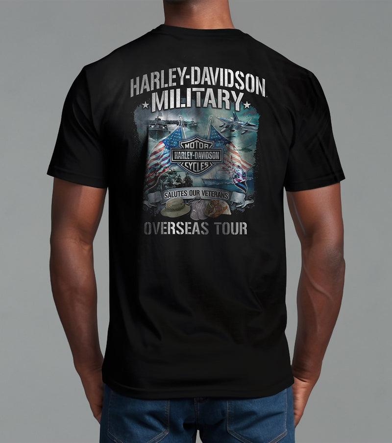 Load image into Gallery viewer, H-D Military Veterans Overseas Tour Tee
