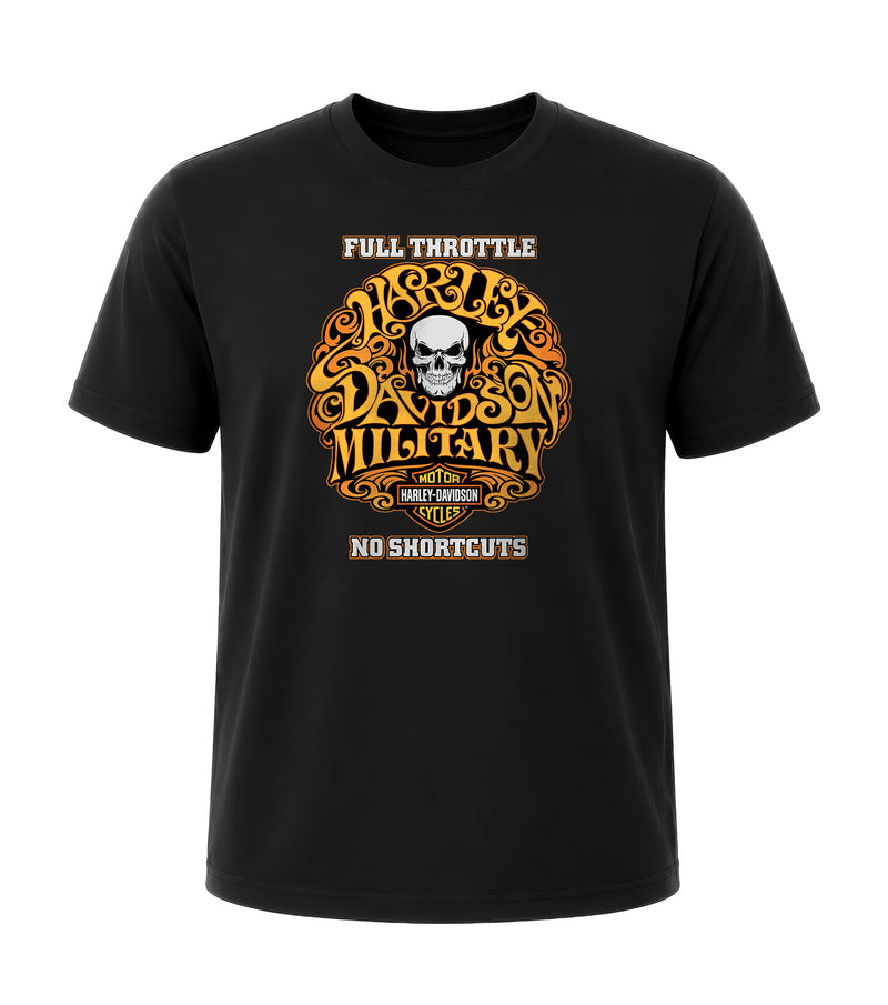 Load image into Gallery viewer, Full Throttle Ramstein Air Force Base Harley-Davidson® Military T-Shirt Front Design
