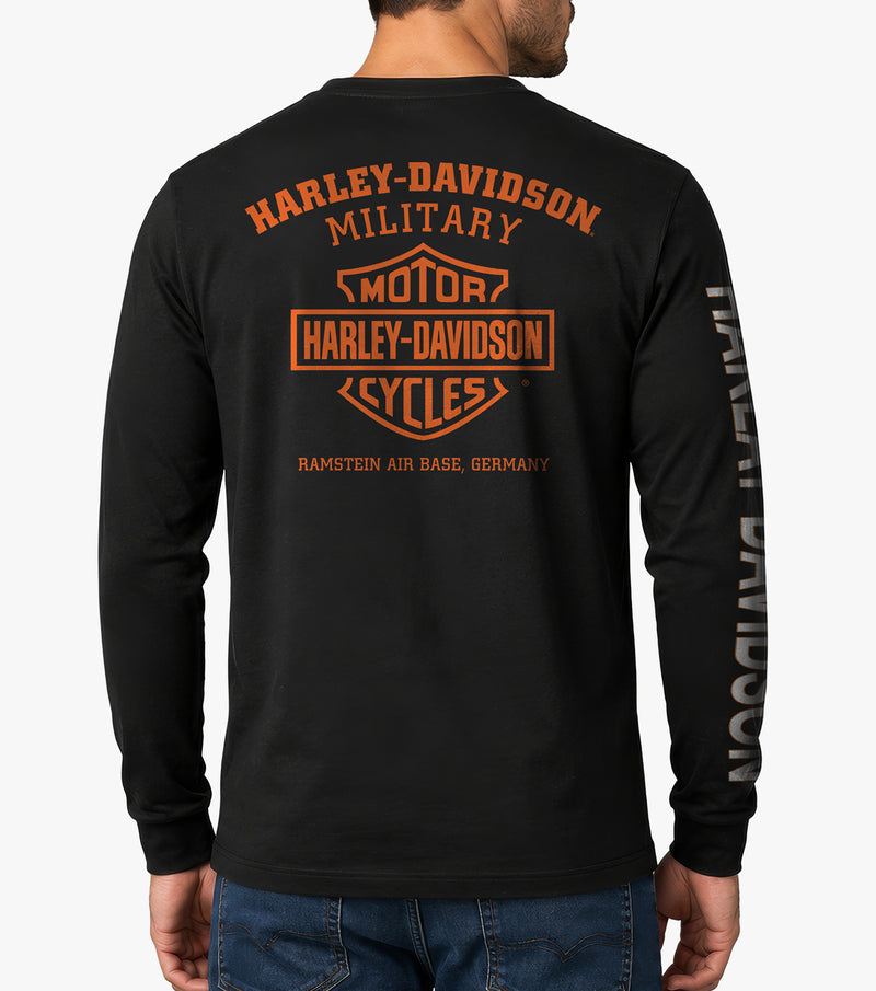 Load image into Gallery viewer, Ramstein Air Base Germany Harley-Davidson® Military Overseas Duty Station Long Sleeve T-Shirt
