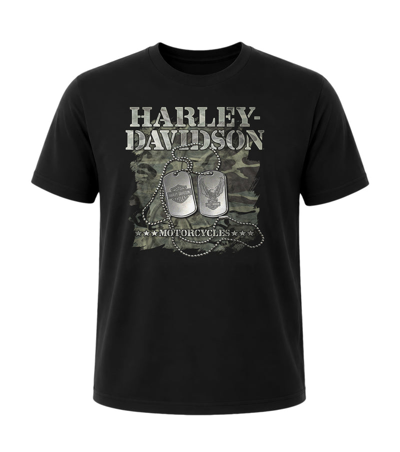Load image into Gallery viewer, Overseas Military Tour Dog Tags Men’s T-Shirt
