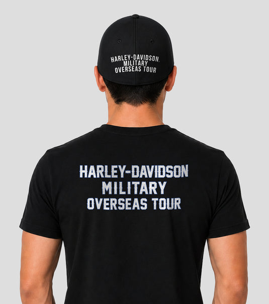 USA Bar & Shield Harley-Davidson® Overseas Tour Military Cap Side Profile