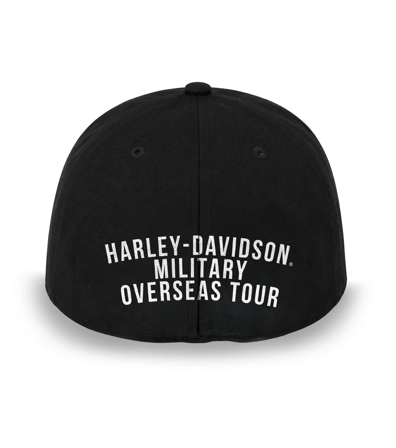 Load image into Gallery viewer, Harley-Davidson® USA Bar &amp; Shield Overseas Tour Structured Fit Cap Back View
