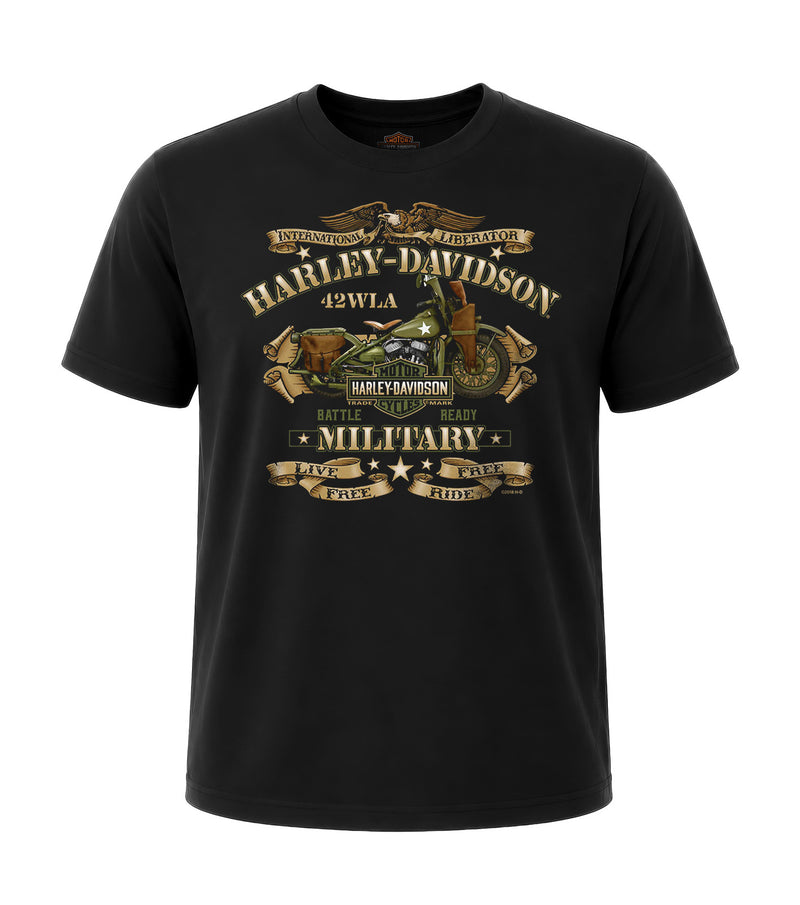 Load image into Gallery viewer, Overseas Military Tour War Bike Men’s T-Shirt

