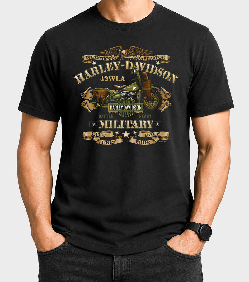 Load image into Gallery viewer, Overseas Military Tour War Bike Men’s T-Shirt
