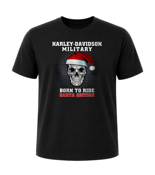 Custom Santa Skull T-Shirt, Overseas Tour