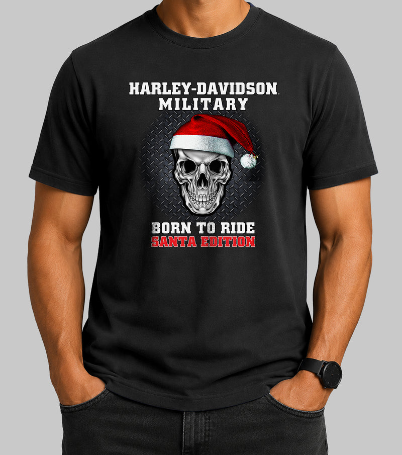 Load image into Gallery viewer, Custom Santa Skull T-Shirt, Overseas Tour
