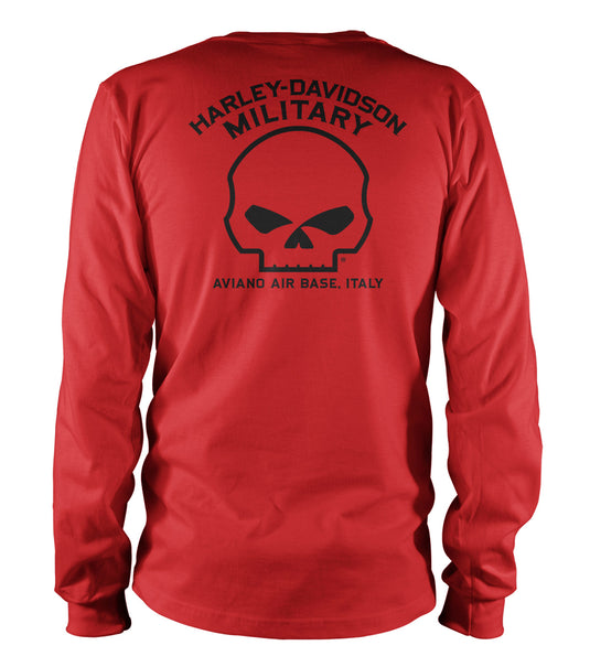 Harley-Davidson Military Hot Ride Aviano, IT Long Sleeve T-Shirt