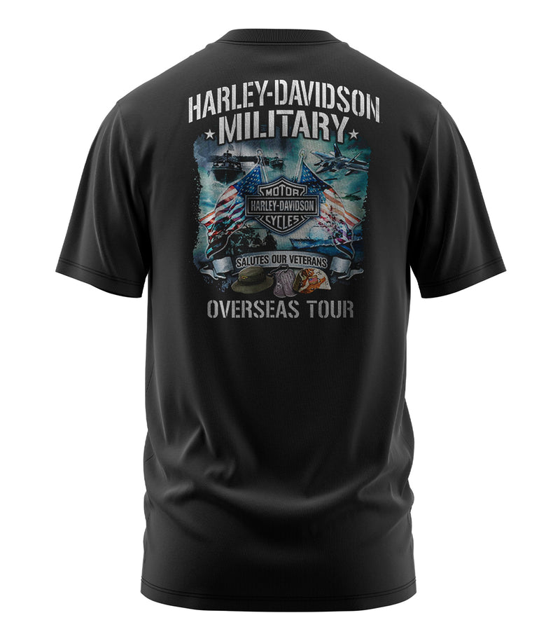 Load image into Gallery viewer, Harley-Davidson Military Veterans Overseas Tour Tee
