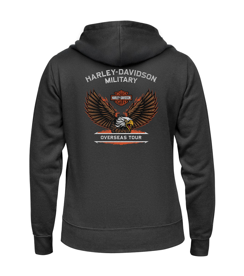 Load image into Gallery viewer, Harley-Davidson Military Ladies Eagle Hoodie
