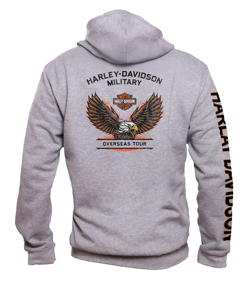 Load image into Gallery viewer, Harley-Davidson Military Eagle Zip Up Hoodie

