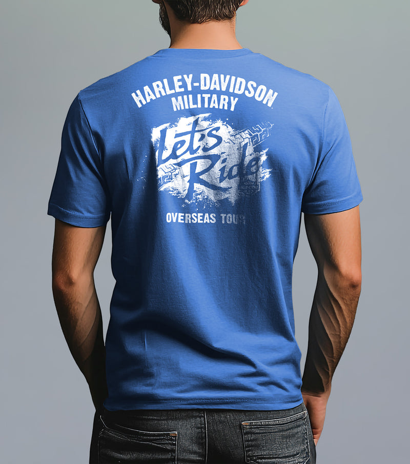 Load image into Gallery viewer, Harley-Davidson Military Blue  Overseas Tour Tee
