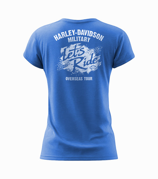 Harley-Davidson Military Ladies Blue Tee