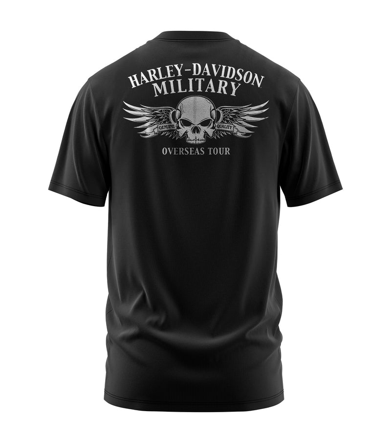Load image into Gallery viewer, Harley-Davidson Military Dog Tags Tee Overseas Tour
