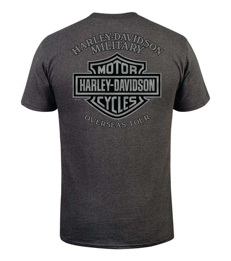 Load image into Gallery viewer, Veteran’s Support Harley-Davidson Grey TShirt
