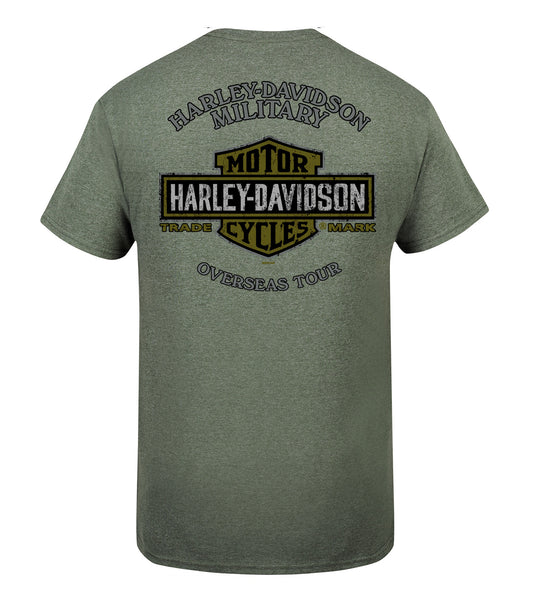 H-D Military - Overseas Tour of Duty Green Tshirt
