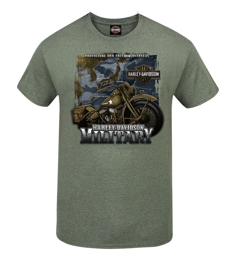 Load image into Gallery viewer, H-D Military - Overseas Tour of Duty Green Tshirt
