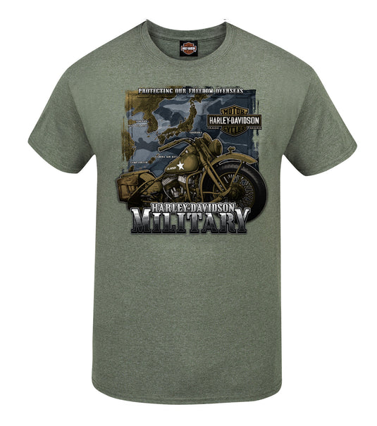 H-D Military - Overseas Tour of Duty Green Tshirt
