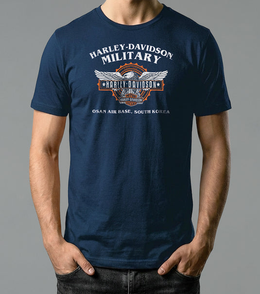 Harley-Davidson® Osan Air Base Military T-Shirt Honoring U.S. Air Force Service in Korea