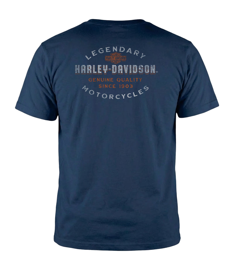 Load image into Gallery viewer, Custom Osan Air Base South Korea Harley-Davidson® Military T-Shirt Back Graphic
