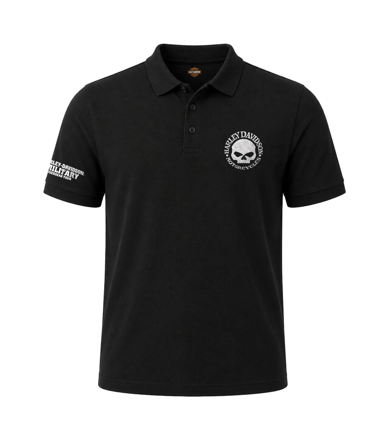 Load image into Gallery viewer, Custom Overseas Tour Harley-Davidson Willie G Polo
