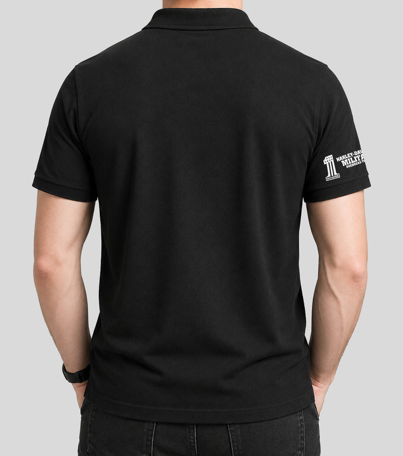 Load image into Gallery viewer, Custom Overseas Tour Harley-Davidson Willie G Polo
