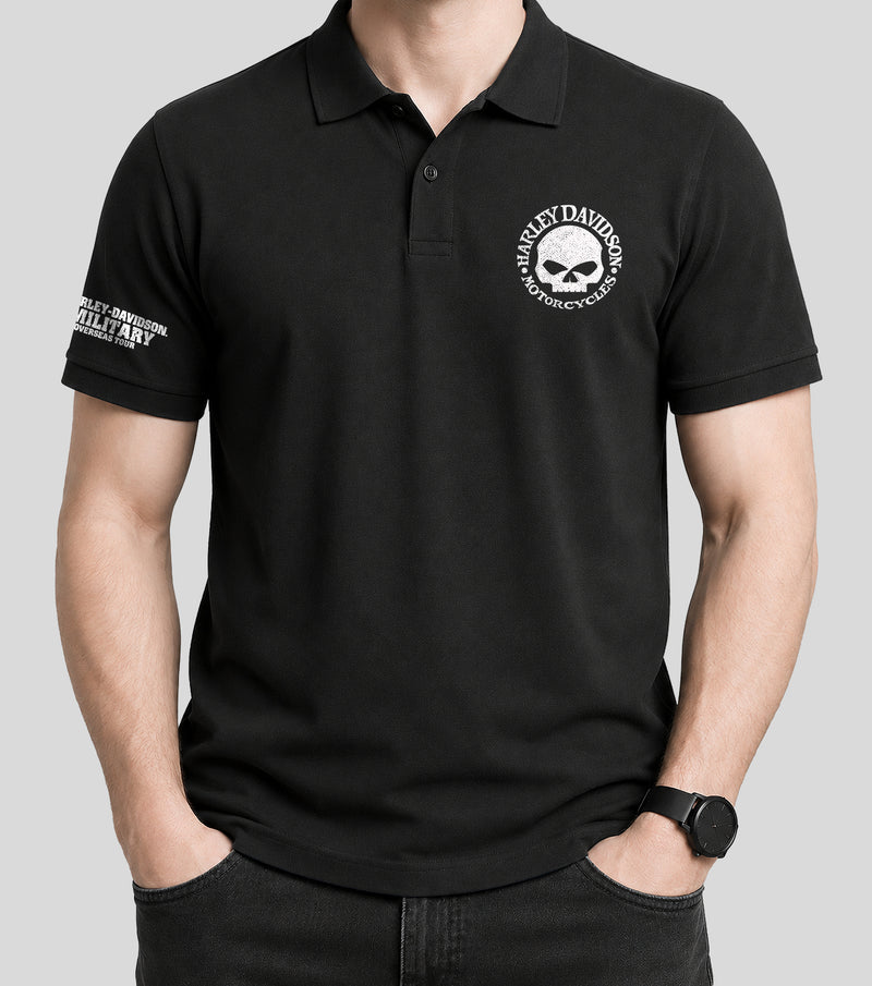 Load image into Gallery viewer, Custom Overseas Tour Harley-Davidson Willie G Polo
