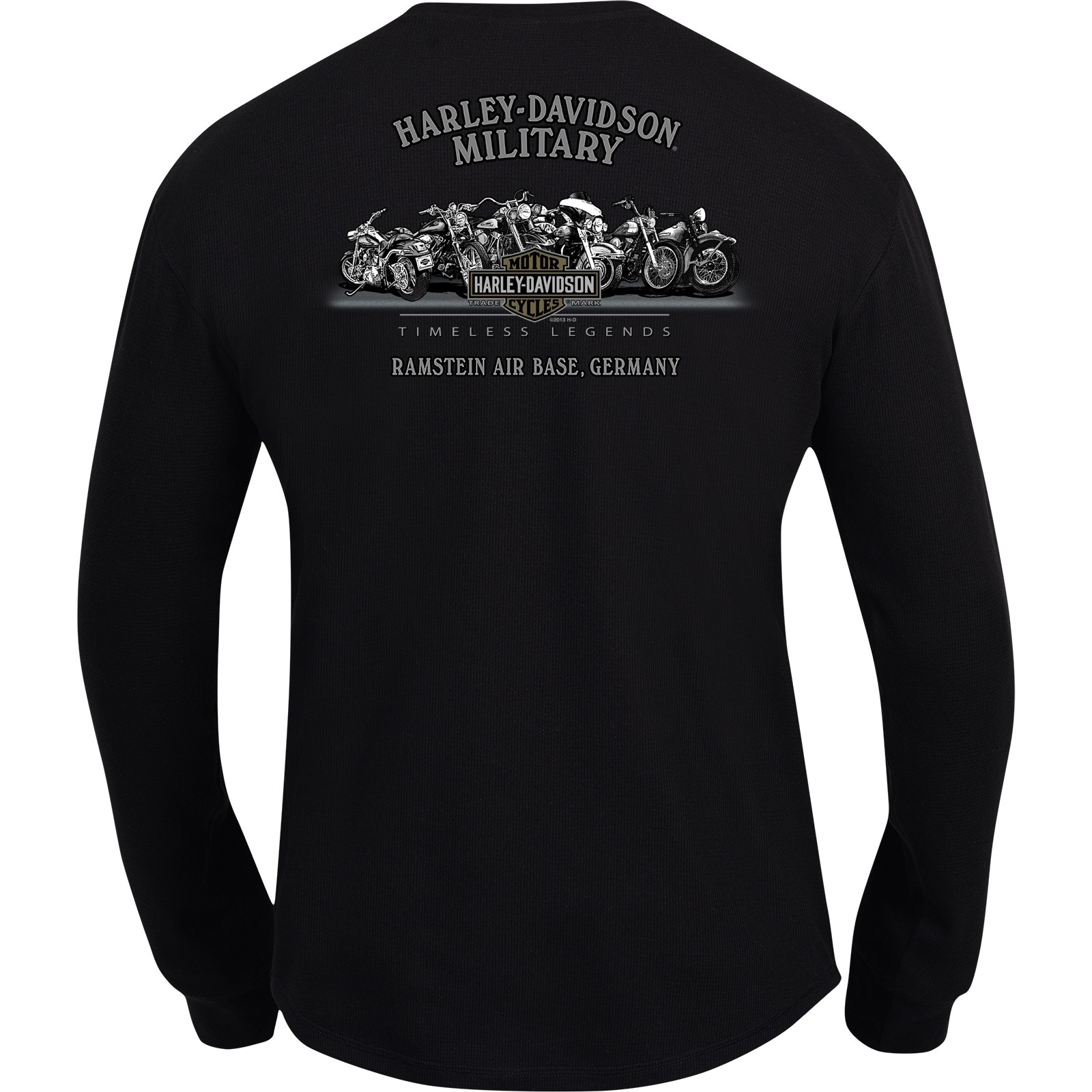 Harley Davidson Men S Long Sleeve Thermal Shirt With Round Hem