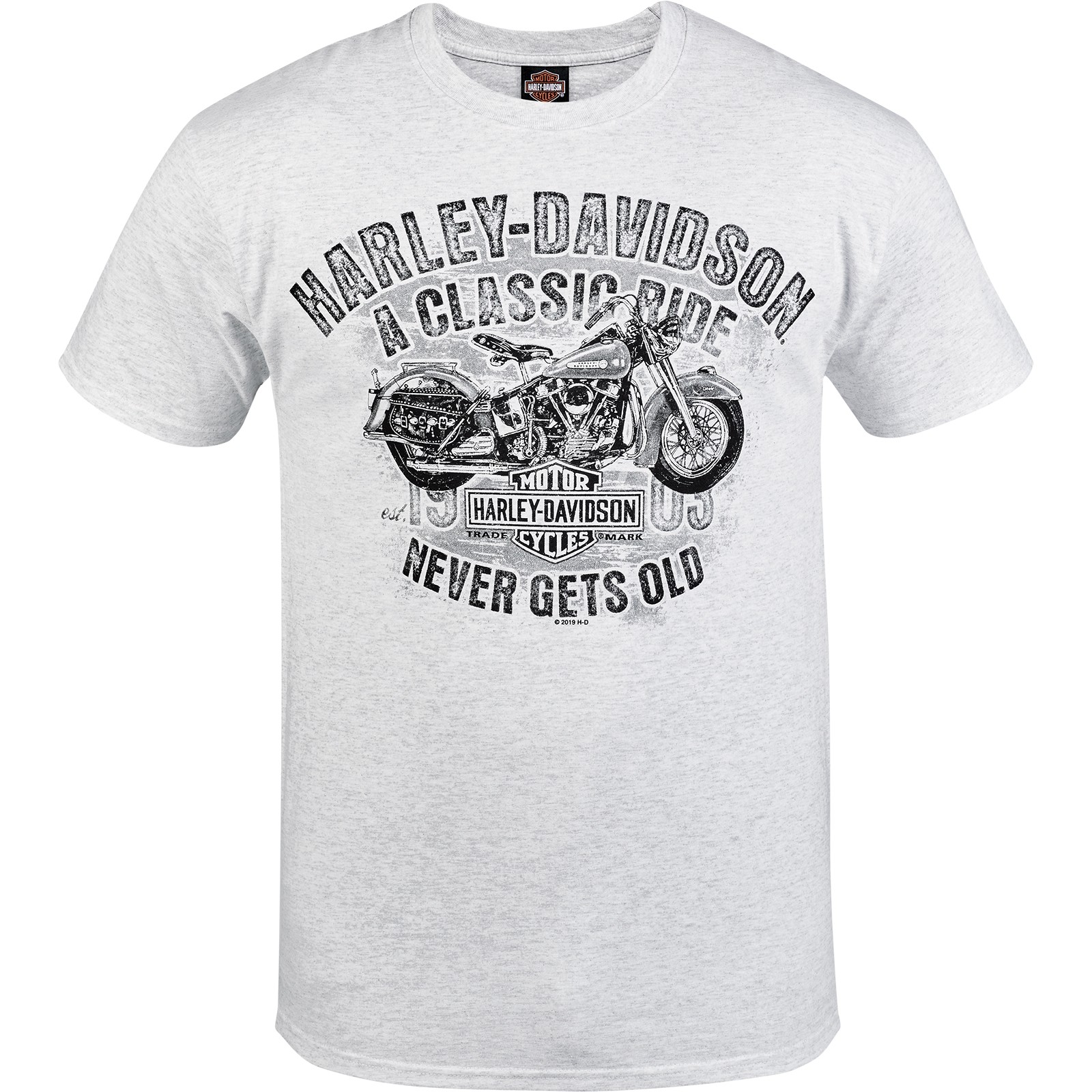Womens Black Graphic V-Neck T-Shirt HARLEY-DAVIDSON Military Bestow NSA Bahrain