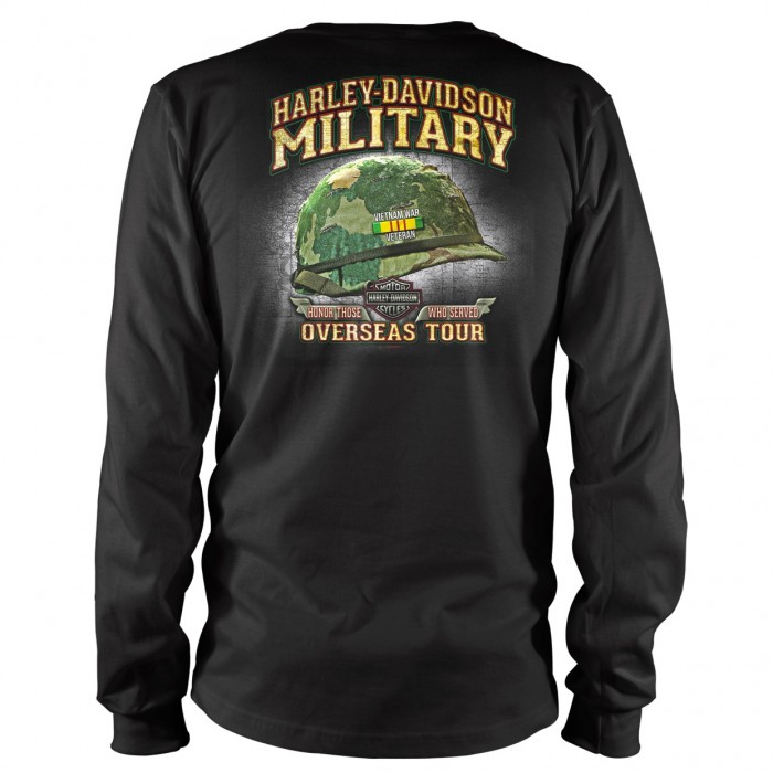 Vietnam Veterans Black Bar Shield Graphic T-Shirt