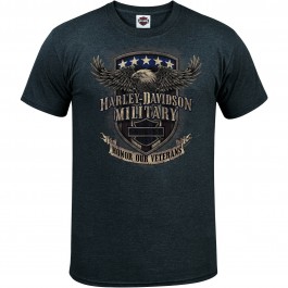 Harley-Davidson Military Women's White Graphic V-Neck T-Shirt Swift Kadena Air Base 