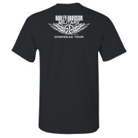 HARLEY-DAVIDSON Military - Men's Black Long-Sleeve Eagle Graphic T-Shirt -  Kadena Air Base